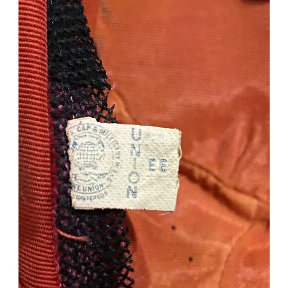 Evelyn Varon Velvet Beaded Pillbox Hat 1950s Cocktail Turban Floral Union Vtg - Picture 6 of 15